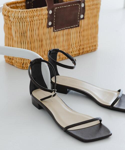 HAAVE レザーナローストラップサンダル HAAVE レザーナローストラップサンダル