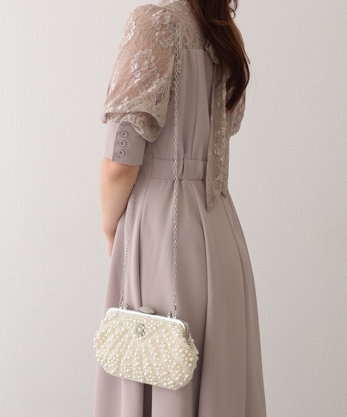 Lace Ladies(レースレディース)の「2WAY メニー パール ビジュー付き パーティー バッグ(クラッチバッグ・レディース・アイボリー・FREE)」の10枚目の写真