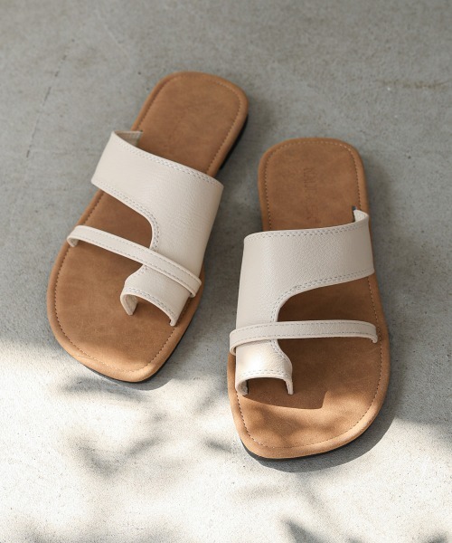 Bab（バブ）の「フラットトングサンダル（サンダル・レディース・ブラック/オフホワイト・L/M）」の9枚目の写真