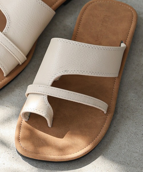 Bab（バブ）の「フラットトングサンダル（サンダル・レディース・ブラック/オフホワイト・L/M）」の10枚目の写真