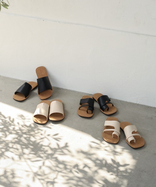 Bab（バブ）の「フラットトングサンダル（サンダル・レディース・ブラック/オフホワイト・L/M）」の11枚目の写真