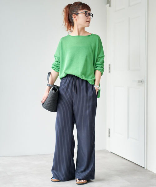 新品タグ付き♡　ペーパーヤーンボートネックニット Spick＆Span ニット セーター 手洗い可 / ペーパーヤーンボート