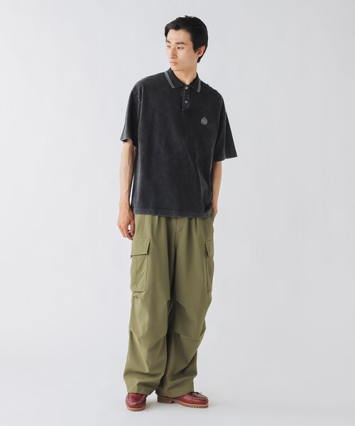 BEAMS HEART(ビームスハート)の「フェード エンブレム 鹿の子 ポロシャツ(ポロシャツ・メンズ・ブラウン/ブラック・SMALL/MEDIUM/LARGE)」の4枚目の写真