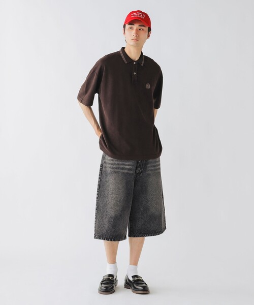 BEAMS HEART(ビームスハート)の「フェード エンブレム 鹿の子 ポロシャツ(ポロシャツ・メンズ・ブラウン/ブラック・SMALL/MEDIUM/LARGE)」の7枚目の写真