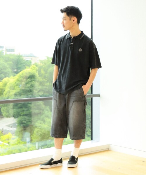 BEAMS HEART(ビームスハート)の「フェード エンブレム 鹿の子 ポロシャツ(ポロシャツ・メンズ・ブラウン/ブラック・SMALL/MEDIUM/LARGE)」の19枚目の写真