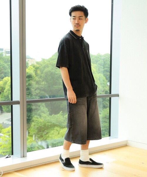 BEAMS HEART(ビームスハート)の「フェード エンブレム 鹿の子 ポロシャツ(ポロシャツ・メンズ・ブラウン/ブラック・SMALL/MEDIUM/LARGE)」の21枚目の写真