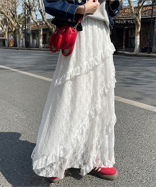 MAISON DE THERESE（メゾン ド テレーズ）の「フリル総レースロング