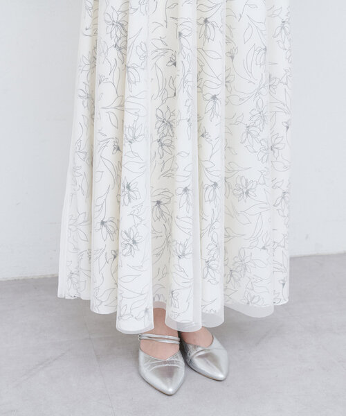 natural couture(ナチュラルクチュール)の「ニット×チュールドッキングワンピース(ワンピース・レディース・モカ/ラベンダー/ピンク/ブラック・MEDIUM/LARGE)」の9枚目の写真