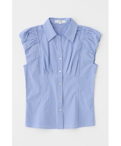 MOUSSY（マウジー）の「PIN STRIPE FIT シャツ（シャツ/ブラウス・レディース・ホワイト/ライトピンク/ブルー・1/2）」の10枚目の写真