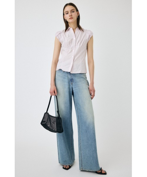 MOUSSY（マウジー）の「PIN STRIPE FIT シャツ（シャツ/ブラウス・レディース・ホワイト/ライトピンク/ブルー・1/2）」の12枚目の写真