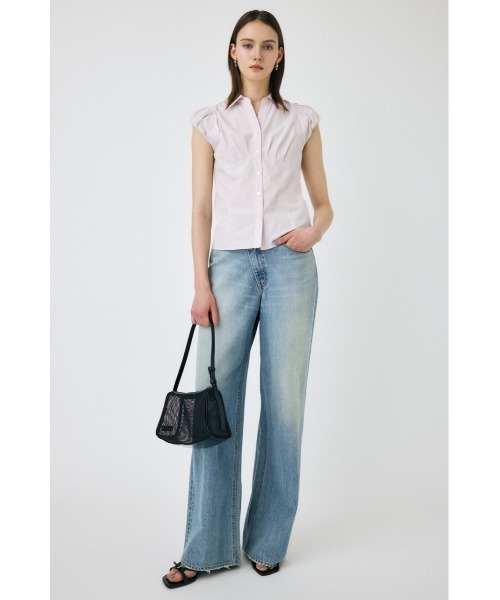 MOUSSY（マウジー）の「PIN STRIPE FIT シャツ（シャツ/ブラウス・レディース・ホワイト/ライトピンク/ブルー・1/2）」の13枚目の写真