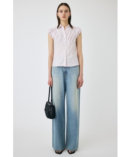 MOUSSY（マウジー）の「PIN STRIPE FIT シャツ（シャツ/ブラウス・レディース・ホワイト/ライトピンク/ブルー・1/2）」の14枚目の写真