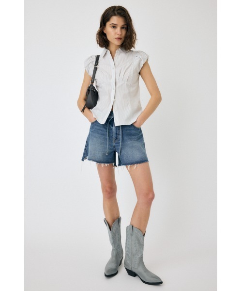 MOUSSY（マウジー）の「PIN STRIPE FIT シャツ（シャツ/ブラウス・レディース・ホワイト/ライトピンク/ブルー・1/2）」の20枚目の写真