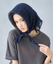 Settimissimo（セッティミッシモ）の「リネンドット大判スカーフ（バンダナ/スカーフ）」