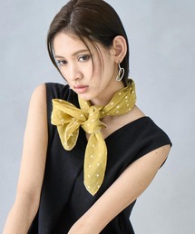 Settimissimo（セッティミッシモ）の「リネンドット大判スカーフ（バンダナ/スカーフ）」