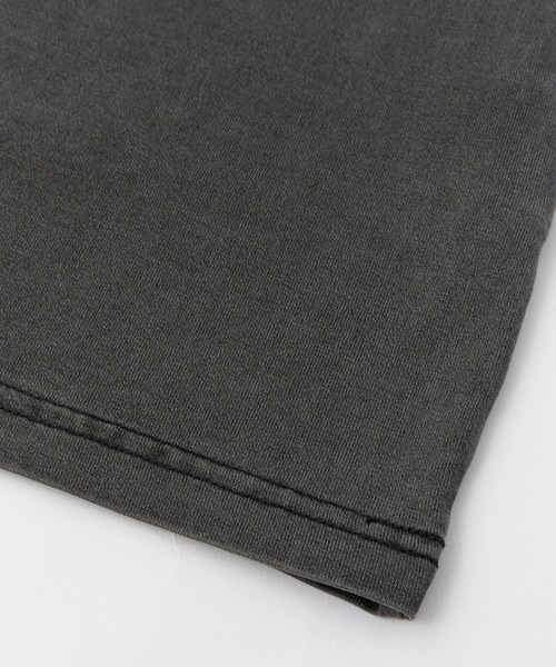 X-girl（エックスガール）の「OVER PRINT MILLS LOGO S/S BIG TEE DRESS（ワンピース・レディース・ブラック/オリーブ・S/M）」の10枚目の写真