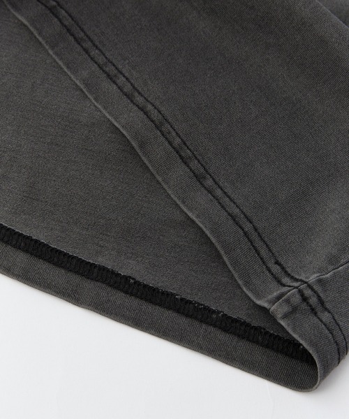 X-girl（エックスガール）の「OVER PRINT MILLS LOGO S/S BIG TEE DRESS（ワンピース・レディース・ブラック/オリーブ・S/M）」の14枚目の写真