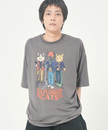 アニマルキックボード柄Tシャツ(M1)