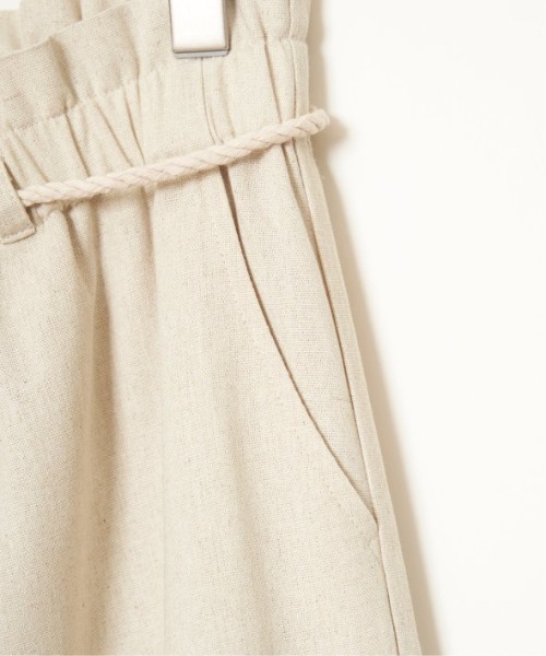 LBC（エルビーシー）の「リネン混タッセルベルトイージーパンツ（その他パンツ・レディース・ベージュ/エメラルド/ブラウン系その他/グレー・M/L）」の7枚目の写真