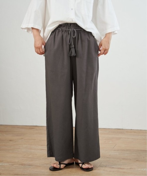 LBC（エルビーシー）の「リネン混タッセルベルトイージーパンツ（その他パンツ・レディース・ベージュ/エメラルド/ブラウン系その他/グレー・M/L）」の20枚目の写真