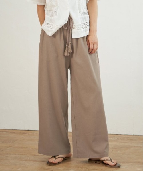 LBC（エルビーシー）の「リネン混タッセルベルトイージーパンツ（その他パンツ・レディース・ベージュ/エメラルド/ブラウン系その他/グレー・M/L）」の18枚目の写真
