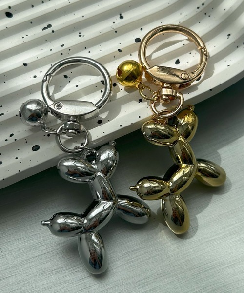 VitaFelice（ヴィータフェリーチェ）の「バルーンドッグチャーム キーホルダー（チャーム・レディース・シルバー/ゴールド・FREE）」の2枚目の写真