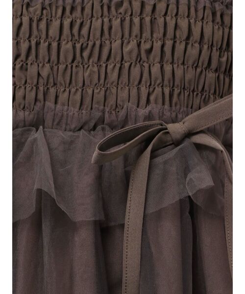 merry jenny（メリージェニー）の「チュールパフスリーブミニ