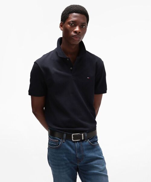 TOMMY HILFIGER(トミーヒルフィガー)の「レギュラーポロシャツ(ポロシャツ・メンズ・ブラック/ホワイト/ネイビー・LARGE/SMALL/X-LARGE/MEDIUM)」の3枚目の写真