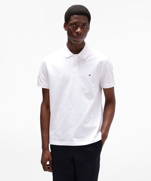 TOMMY HILFIGER(トミーヒルフィガー)の「レギュラーポロシャツ(ポロシャツ・メンズ・ブラック/ホワイト/ネイビー・LARGE/SMALL/X-LARGE/MEDIUM)」の2枚目の写真