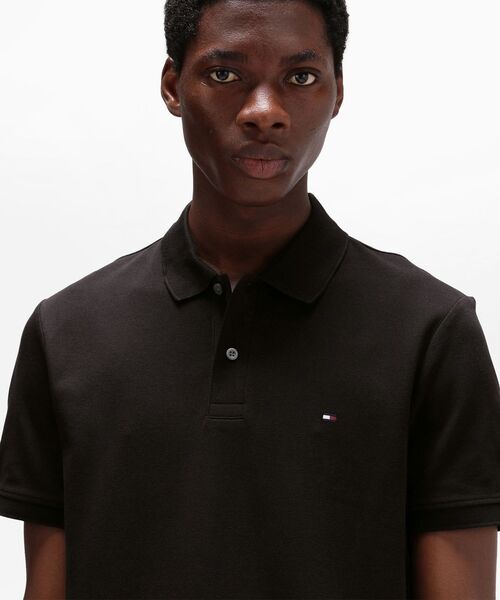 TOMMY HILFIGER(トミーヒルフィガー)の「レギュラーポロシャツ(ポロシャツ・メンズ・ブラック/ホワイト/ネイビー・LARGE/SMALL/X-LARGE/MEDIUM)」の4枚目の写真