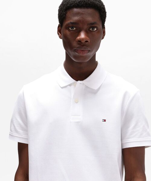 TOMMY HILFIGER(トミーヒルフィガー)の「レギュラーポロシャツ(ポロシャツ・メンズ・ブラック/ホワイト/ネイビー・LARGE/SMALL/X-LARGE/MEDIUM)」の7枚目の写真