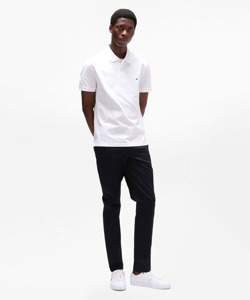 TOMMY HILFIGER(トミーヒルフィガー)の「レギュラーポロシャツ(ポロシャツ・メンズ・ブラック/ホワイト/ネイビー・LARGE/SMALL/X-LARGE/MEDIUM)」の8枚目の写真