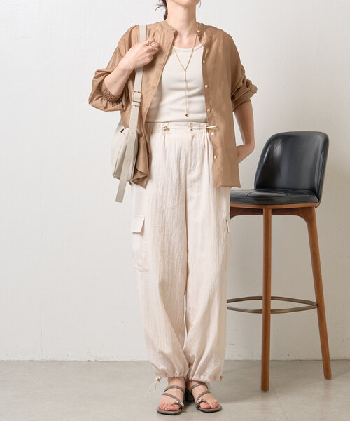 jena espace merveilleuxナイロンパラシュートパンツ Jena espace merveilleux｜ナイロンパラシュートパンツ
