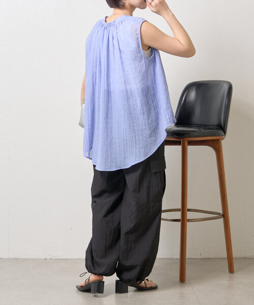 Jena espace merveilleux（ジェナ　エスパスメルヴェイユ）の「ナイロンパラシュートパンツ（その他パンツ・レディース・グレー/アイボリー/ブラック・FREE）」の13枚目の写真