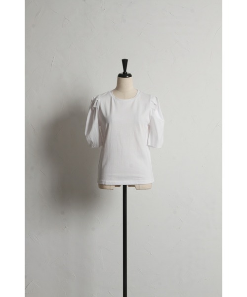 &. NOSTALGIA(アンドドットノスタルジア)の「【ZOZO限定】パワショルTシャツ(Tシャツ/カットソー・レディース・ホワイト/ブラック/ホワイト×ブラック・M)」の22枚目の写真