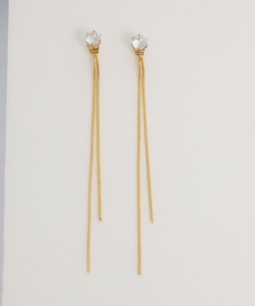 セール】2WAYロングチェーンピアス【サージカルステンレス】（ピアス