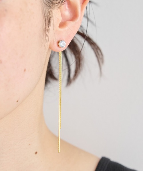 セール】2WAYロングチェーンピアス【サージカルステンレス】（ピアス