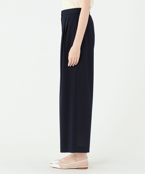 BALLSEY（ボールジィ）の「プラッドジャージー タックワイドパンツ（その他パンツ・レディース・ライトベージュ/ネイビー/ライトグリーン・36/34）」の7枚目の写真