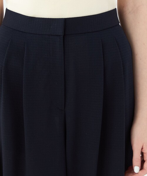 BALLSEY（ボールジィ）の「プラッドジャージー タックワイドパンツ（その他パンツ・レディース・ライトベージュ/ネイビー/ライトグリーン・36/34）」の9枚目の写真