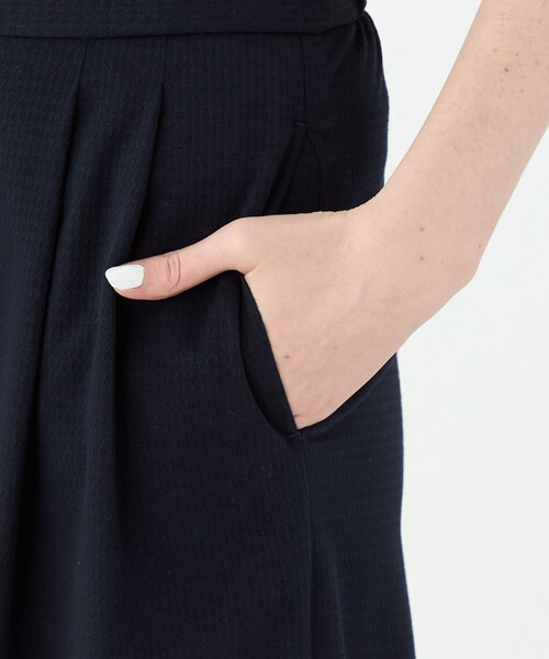 BALLSEY（ボールジィ）の「プラッドジャージー タックワイドパンツ（その他パンツ・レディース・ライトベージュ/ネイビー/ライトグリーン・36/34）」の11枚目の写真