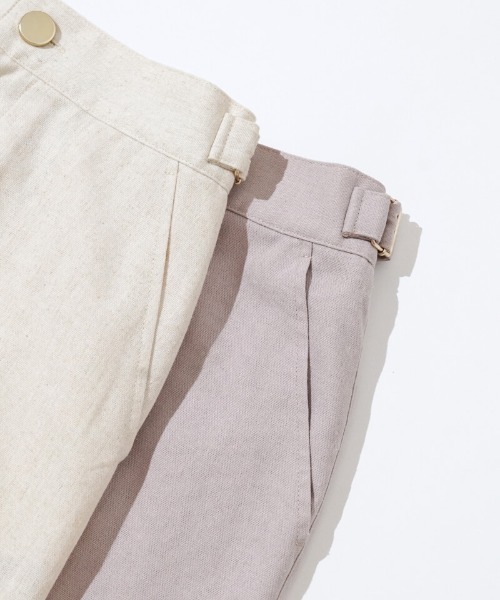 flower（フラワー）の「カームリネンパンツ（その他パンツ・レディース・グレー/アイボリー・FREE）」の10枚目の写真