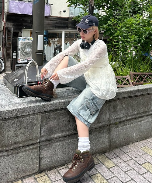 Alley Tokyo（アリートーキョー）の「ポケいっぱいデニムハーパン（デニムパンツ・レディース・サックスブルー・F）」の21枚目の写真