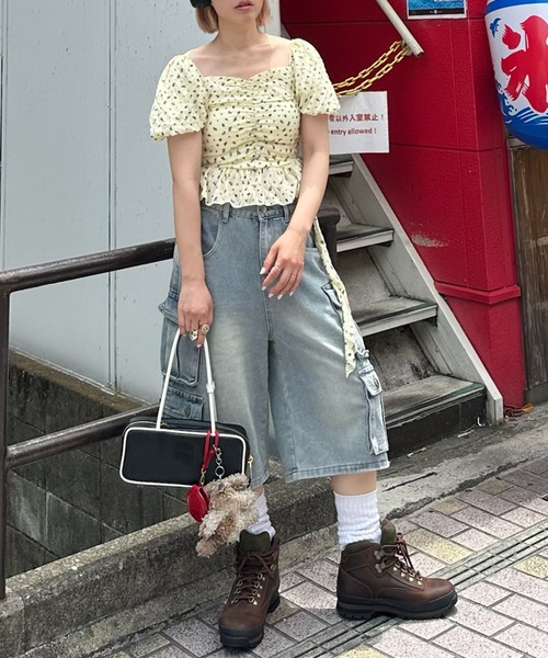 Alley Tokyo（アリートーキョー）の「ポケいっぱいデニムハーパン（デニムパンツ・レディース・サックスブルー・F）」の20枚目の写真