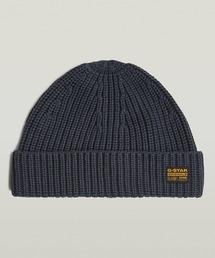 G-STAR RAW（ジースターロゥ）の「ORIGINALS FISHERMAN BEANIE/ブランドロゴフィッシャーマンニットキャップ/ショートニットワッチ（ニットキャップ/ビーニー・レディース）」