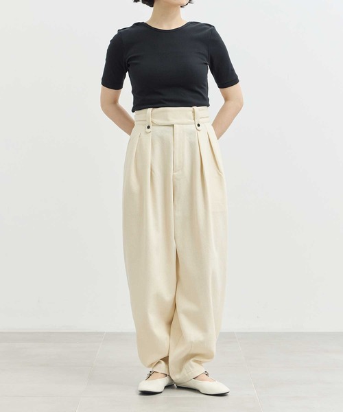 ZOZOTOWN限定》【Louren/ローレン】slab cotton cocoon pants