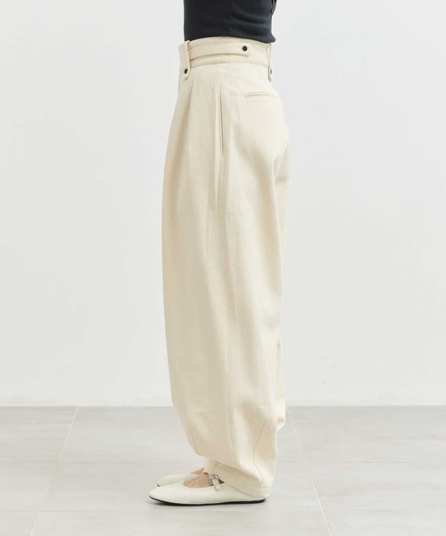 ZOZOTOWN限定》【Louren/ローレン】slab cotton cocoon pants
