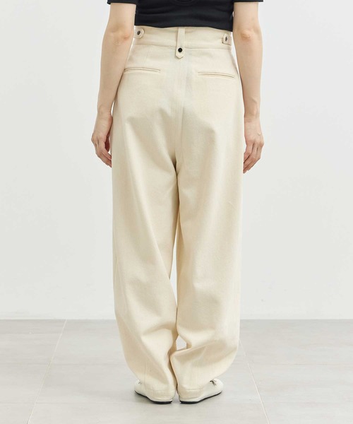 パンツ cotton cocoon pants ZOZOTOWN限定》【Louren/ローレン】slab cotton cocoon pants