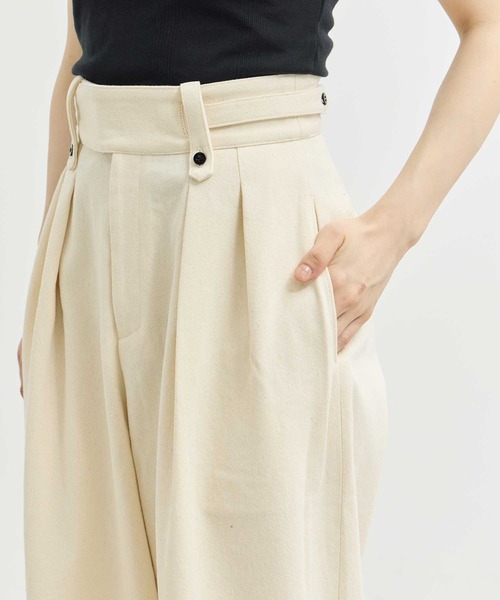 【Studio Doe】Cotton Cocoon Pants コクーンパンツ ZOZOTOWN限定》【Louren/ローレン】slab cotton cocoon pants