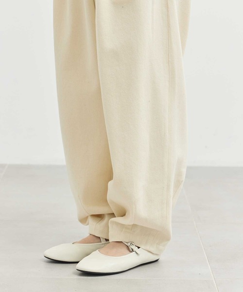 ZOZOTOWN限定》【Louren/ローレン】slab cotton cocoon pants