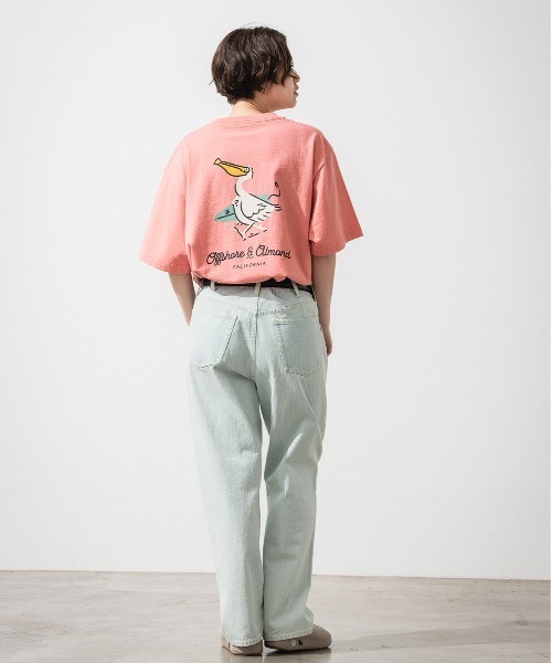 OFFSHORE(オフショア)の「OSxALMOND PELICAN TEE(Tシャツ/カットソー・メンズ・ピンク/グリーン・L/S/M)」の13枚目の写真